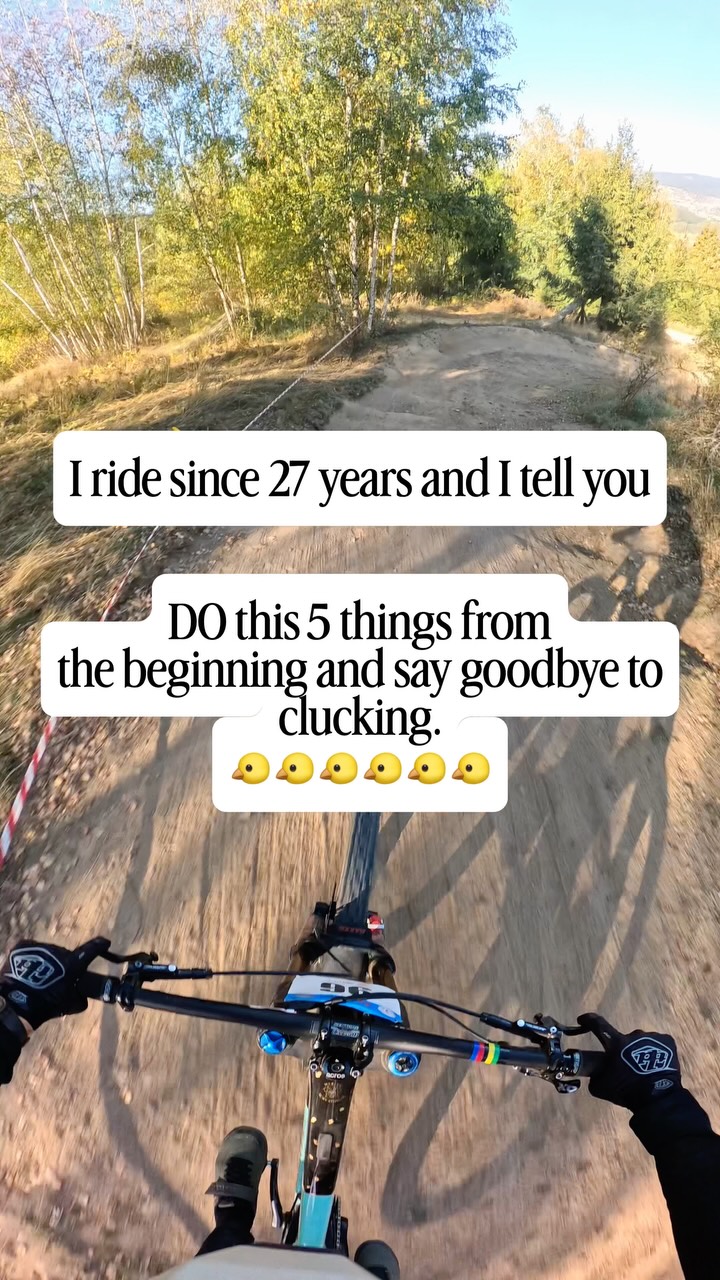 You can clear the jump. So why are you still hitting the brakes? 👀

Over time, I’ve found a few things that help me to commit to jump faster.

Try number 5. 👇

1. I study it once.
Walk it, check the takeoff, visualize the whole jump. One good look, then I stop.

2. The three-tries rule.
Try 1: Check it out.
Try 2: Build confidence.
Try 3: Commit.
No circling the same jump forever.

3. “Three, two, one, FUN!”
I say it out loud on the approach. It keeps me calm and moving.

4. I follow someone or let someone follow me.
Following gives my brain something else to focus on. Being followed makes me less likely to bail at the last second.

5. I use a sound cue. 🔊
I’ve clicked my tongue at takeoff on jumps I knew I could clear hundreds of times. Now I use that same click when I’m scared. It gives my brain a familiar cue and helps me get off the brakes.

Save this for the next time fear kicks in. ✌🏻
You’re welcome. 🫶

😂 Follow me now before you scroll past and never see me again!

I’m a Downhill World Champion sharing 27 years of MTB experience to help you ride better, and build confidence on your bike - completely free!